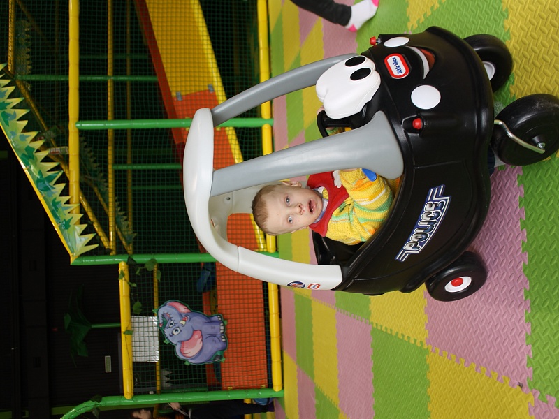 Children in a leasure centre.