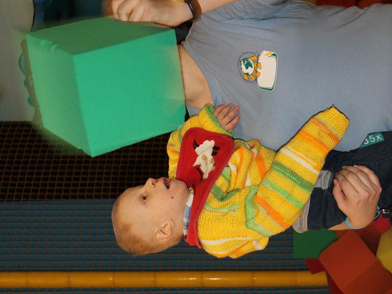 Children in a leasure centre.