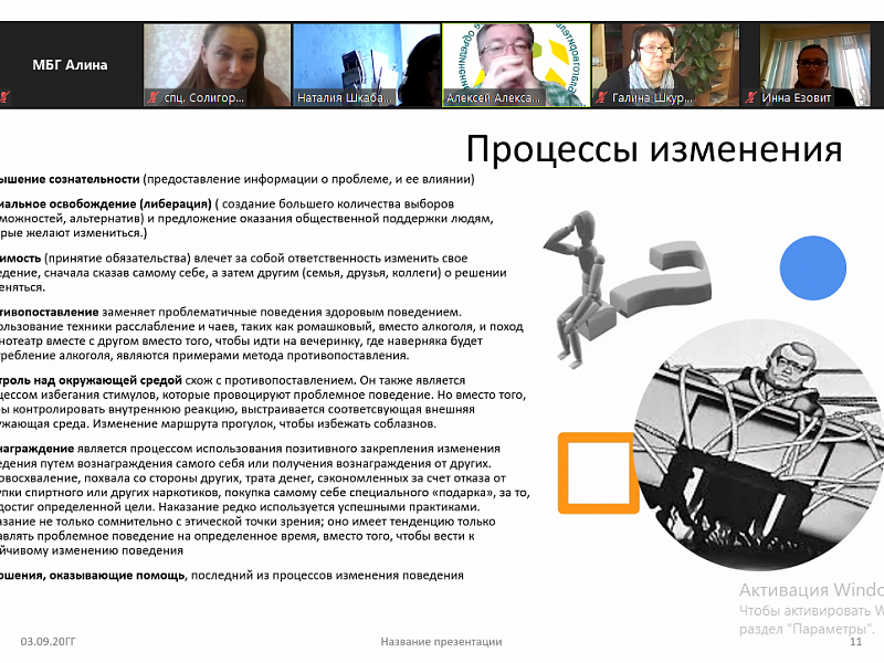 Онлайн консультации для специалистов