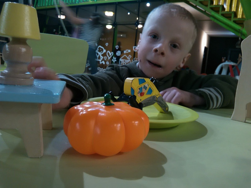 Children in a leasure centre.